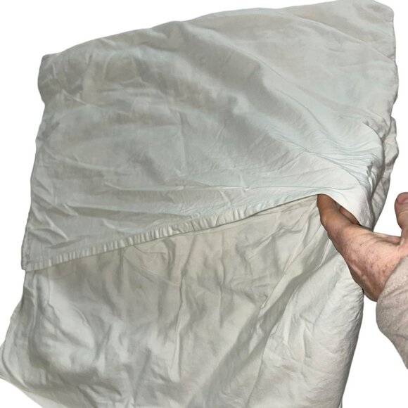 kate spade new york white blue embroidered Moroccan tile print Euro pair… - Picture 4 of 4